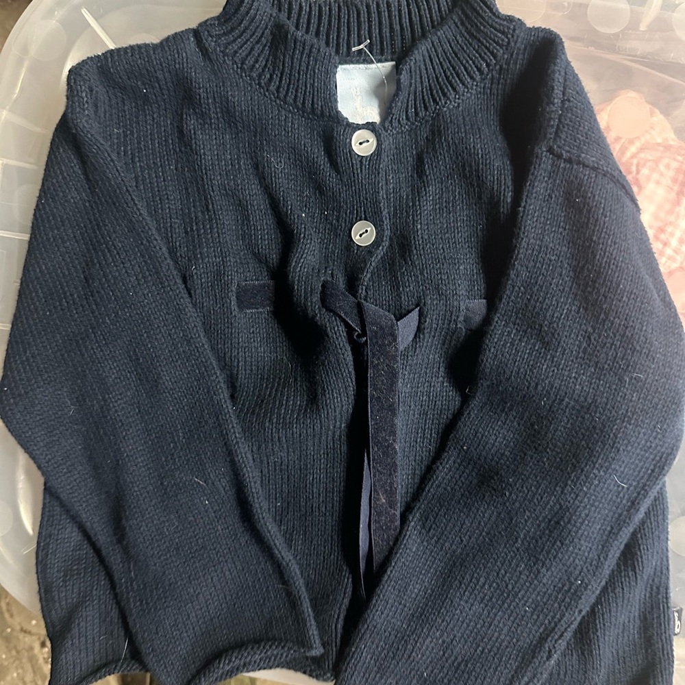 Bella Bliss Navy Kids Sweater